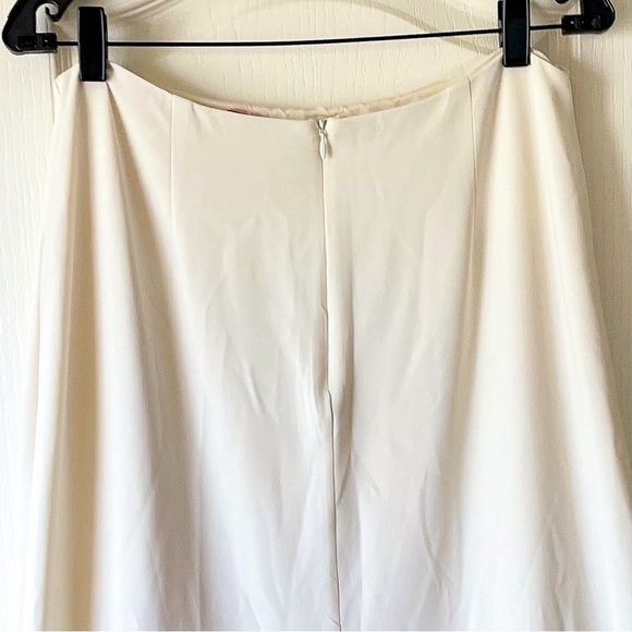 Johanna Ortiz Santuarios Crepe Raffia Midi Skirt Straw Neutral Ecru 10 FAIR - Picture 8 of 11